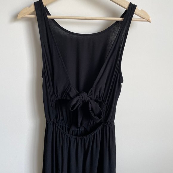 ASOS Black Maxi Dress with Bow tie in back - Picture 1 of 5